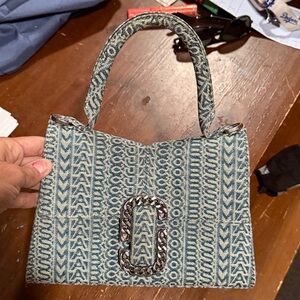 Marc Jacobs Monogram Denim St. Marc Top Handle Bag